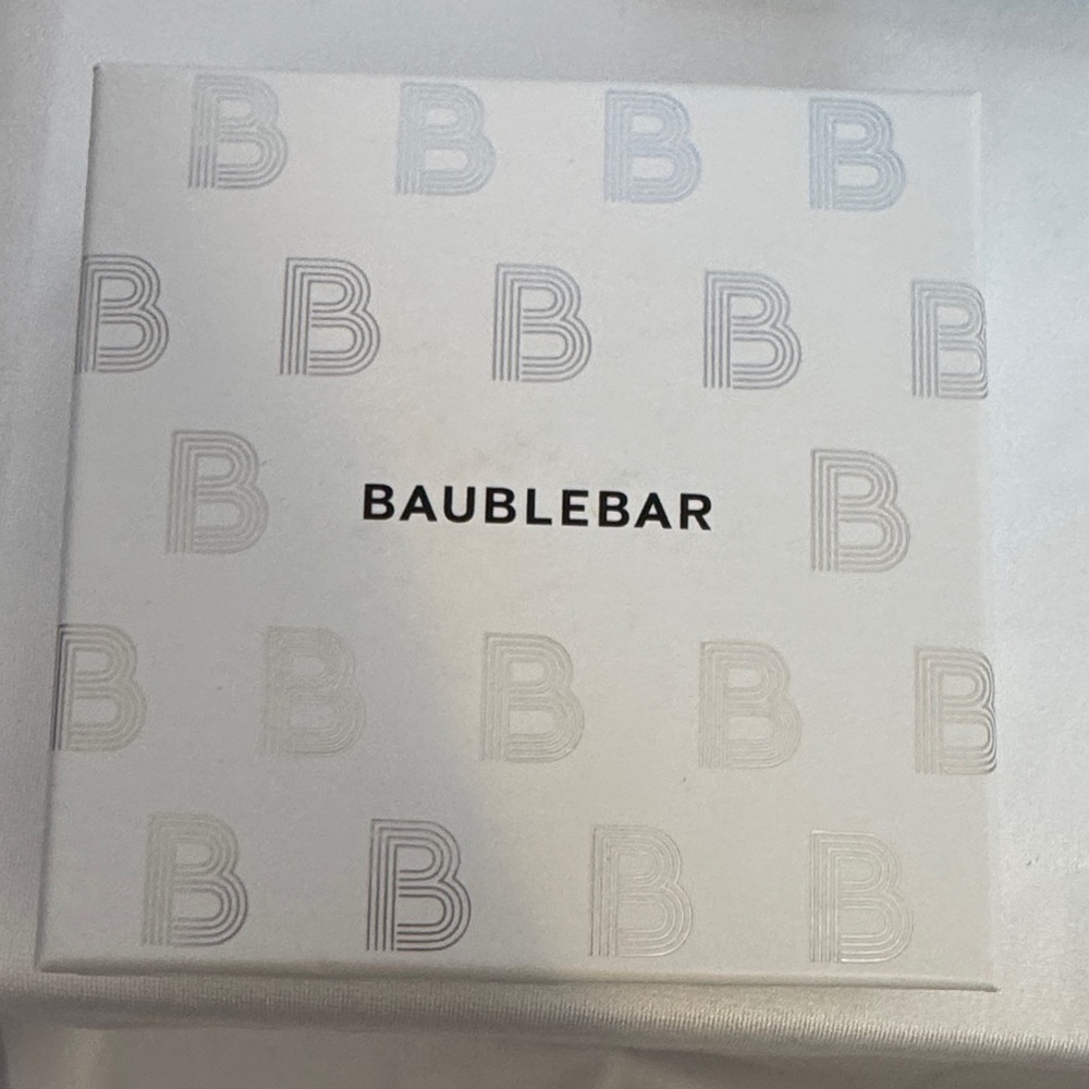 BaubleBar Tennis Earrings Set Ball Studs Racket Hoops New In Box - Picture 2 of 10